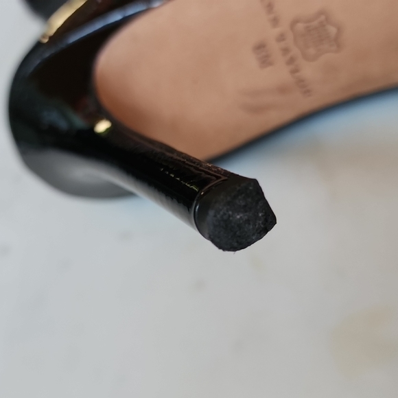 Ann Taylor black patent platform heels Size 8m - Picture 7 of 14